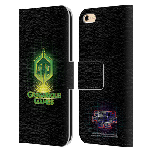 Ready Player One Graphics Logo Leather Book Wallet Case Cover For Apple iPhone 6 / iPhone 6s