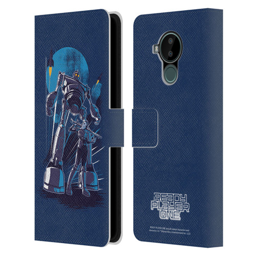 Ready Player One Graphics Iron Giant Leather Book Wallet Case Cover For Nokia C30