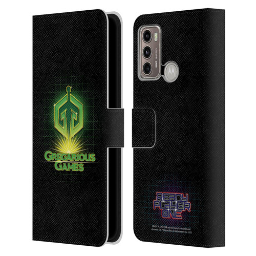 Ready Player One Graphics Logo Leather Book Wallet Case Cover For Motorola Moto G60 / Moto G40 Fusion