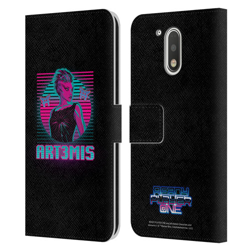 Ready Player One Graphics Character Art Leather Book Wallet Case Cover For Motorola Moto G41