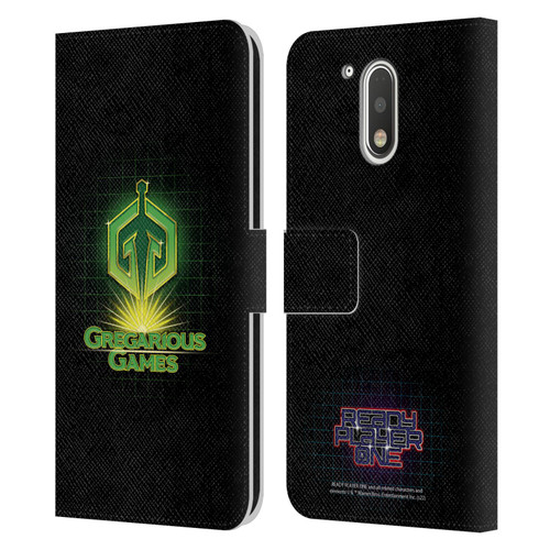 Ready Player One Graphics Logo Leather Book Wallet Case Cover For Motorola Moto G41