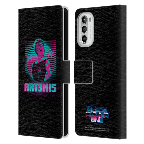 Ready Player One Graphics Character Art Leather Book Wallet Case Cover For Motorola Moto G52