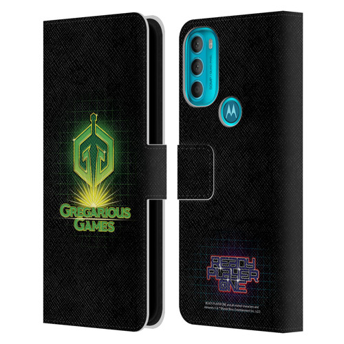 Ready Player One Graphics Logo Leather Book Wallet Case Cover For Motorola Moto G71 5G