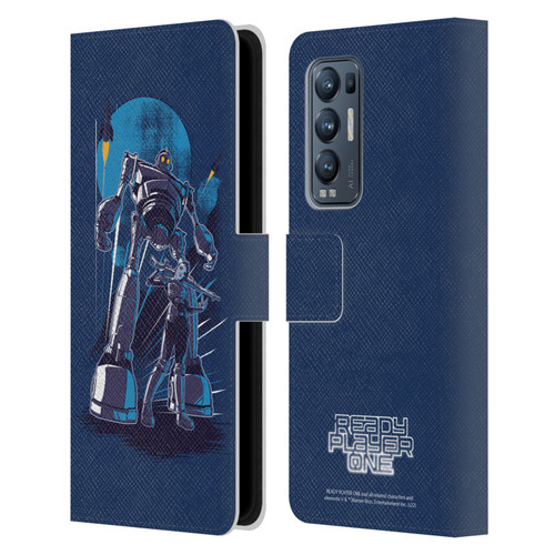 Ready Player One Graphics Iron Giant Leather Book Wallet Case Cover For OPPO Find X3 Neo / Reno5 Pro+ 5G