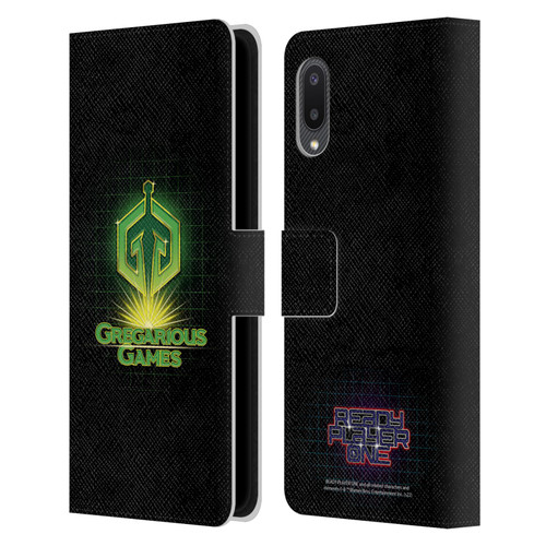 Ready Player One Graphics Logo Leather Book Wallet Case Cover For Samsung Galaxy A02/M02 (2021)