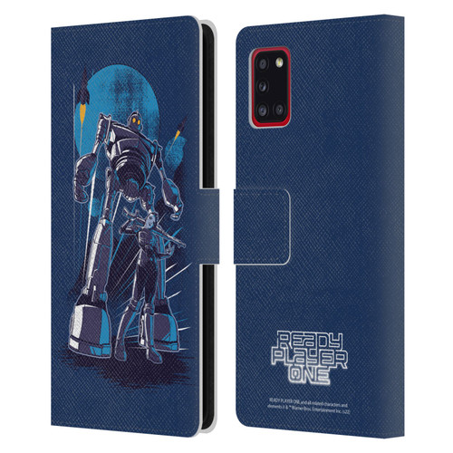 Ready Player One Graphics Iron Giant Leather Book Wallet Case Cover For Samsung Galaxy A31 (2020)