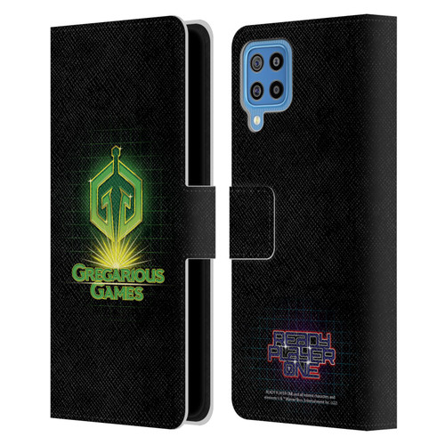 Ready Player One Graphics Logo Leather Book Wallet Case Cover For Samsung Galaxy F22 (2021)