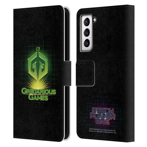 Ready Player One Graphics Logo Leather Book Wallet Case Cover For Samsung Galaxy S21 5G