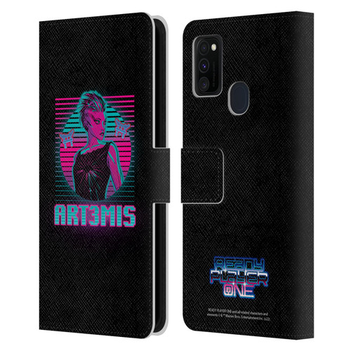 Ready Player One Graphics Character Art Leather Book Wallet Case Cover For Samsung Galaxy M30s (2019)/M21 (2020)