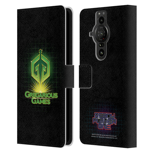 Ready Player One Graphics Logo Leather Book Wallet Case Cover For Sony Xperia Pro-I