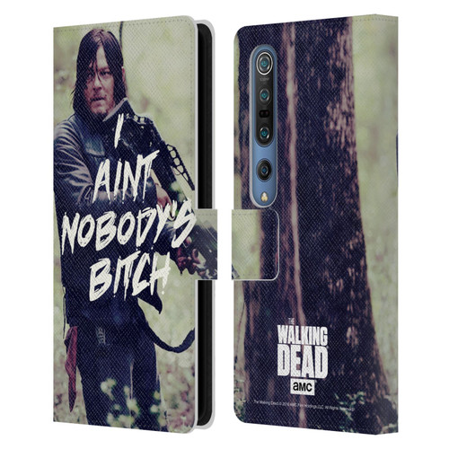 AMC The Walking Dead Typography Daryl Leather Book Wallet Case Cover For Xiaomi Mi 10 5G / Mi 10 Pro 5G