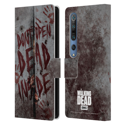 AMC The Walking Dead Typography Dead Inside Leather Book Wallet Case Cover For Xiaomi Mi 10 5G / Mi 10 Pro 5G