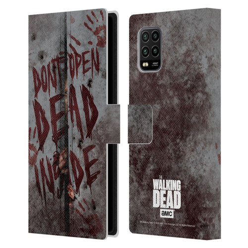 AMC The Walking Dead Typography Dead Inside Leather Book Wallet Case Cover For Xiaomi Mi 10 Lite 5G