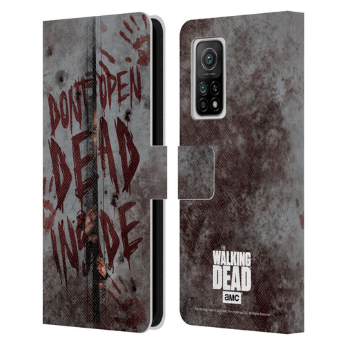 AMC The Walking Dead Typography Dead Inside Leather Book Wallet Case Cover For Xiaomi Mi 10T 5G