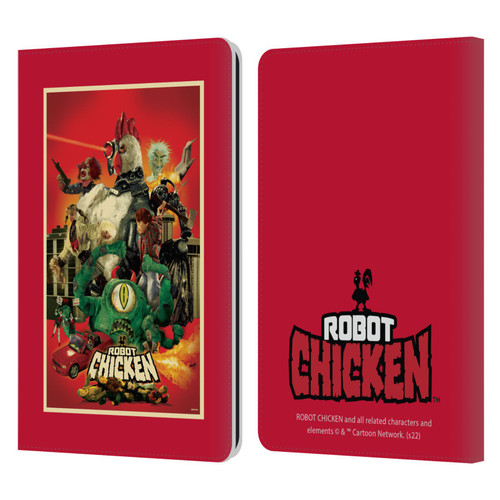 Robot Chicken Graphics Poster Leather Book Wallet Case Cover For Amazon Kindle Paperwhite 1 / 2 / 3