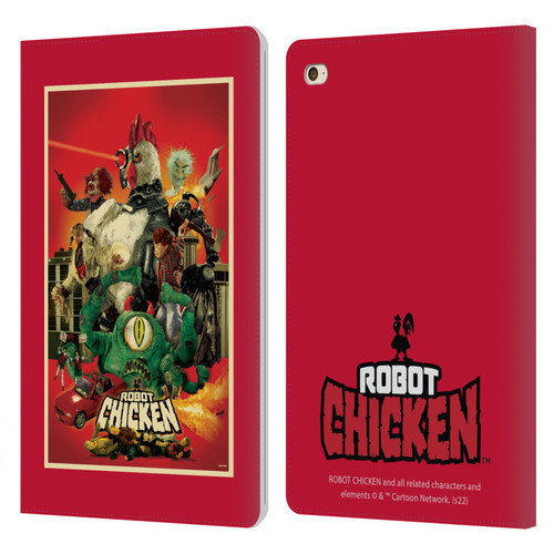 Robot Chicken Graphics Poster Leather Book Wallet Case Cover For Apple iPad mini 4