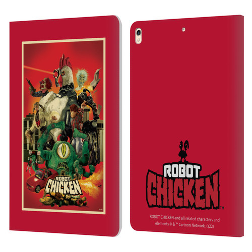 Robot Chicken Graphics Poster Leather Book Wallet Case Cover For Apple iPad Pro 10.5 (2017)