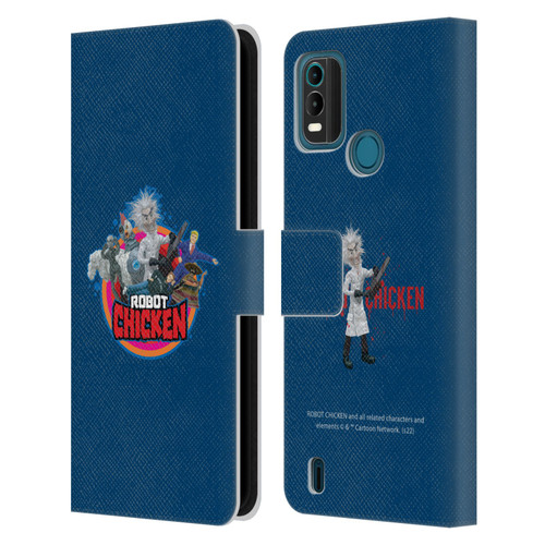 Robot Chicken Graphics Characters Leather Book Wallet Case Cover For Nokia G11 Plus
