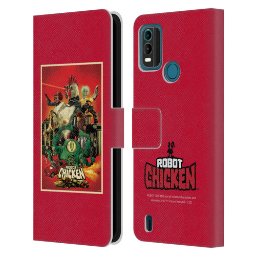 Robot Chicken Graphics Poster Leather Book Wallet Case Cover For Nokia G11 Plus