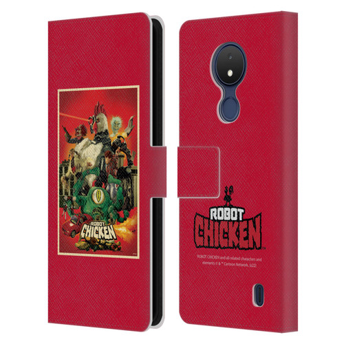 Robot Chicken Graphics Poster Leather Book Wallet Case Cover For Nokia C21