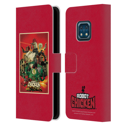 Robot Chicken Graphics Poster Leather Book Wallet Case Cover For Nokia XR20