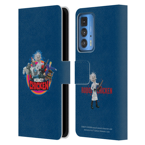 Robot Chicken Graphics Characters Leather Book Wallet Case Cover For Motorola Edge 20 Pro
