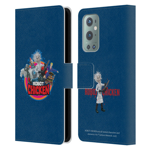Robot Chicken Graphics Characters Leather Book Wallet Case Cover For OnePlus 9