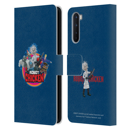 Robot Chicken Graphics Characters Leather Book Wallet Case Cover For OnePlus Nord 5G