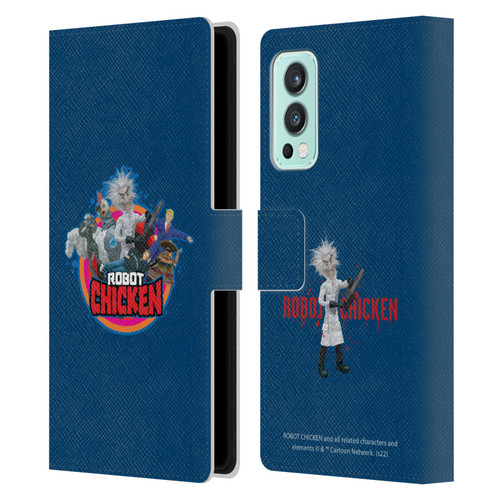 Robot Chicken Graphics Characters Leather Book Wallet Case Cover For OnePlus Nord 2 5G