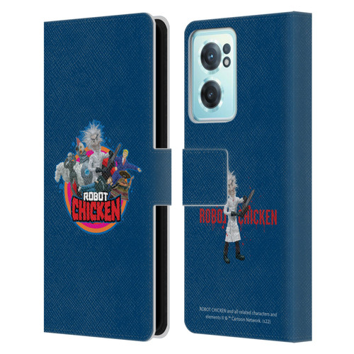Robot Chicken Graphics Characters Leather Book Wallet Case Cover For OnePlus Nord CE 2 5G