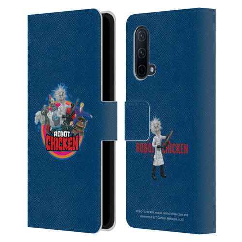 Robot Chicken Graphics Characters Leather Book Wallet Case Cover For OnePlus Nord CE 5G