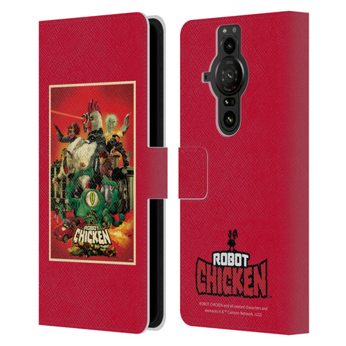 Robot Chicken Graphics Poster Leather Book Wallet Case Cover For Sony Xperia Pro-I