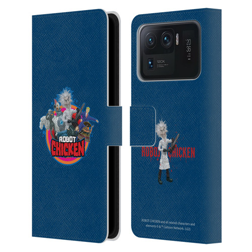 Robot Chicken Graphics Characters Leather Book Wallet Case Cover For Xiaomi Mi 11 Ultra