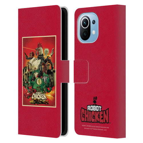 Robot Chicken Graphics Poster Leather Book Wallet Case Cover For Xiaomi Mi 11
