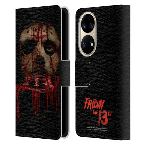 Friday the 13th 2009 Graphics Jason Voorhees Leather Book Wallet Case Cover For Huawei P50