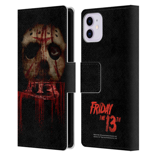 Friday the 13th 2009 Graphics Jason Voorhees Leather Book Wallet Case Cover For Apple iPhone 11