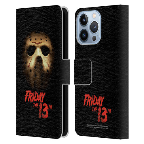 Friday the 13th 2009 Graphics Jason Voorhees Poster Leather Book Wallet Case Cover For Apple iPhone 13 Pro