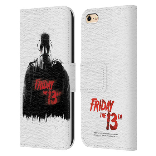 Friday the 13th 2009 Graphics Jason Voorhees Key Art Leather Book Wallet Case Cover For Apple iPhone 6 / iPhone 6s
