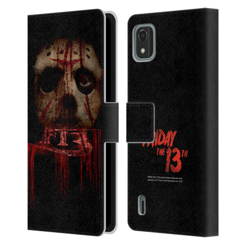 Friday the 13th 2009 Graphics Jason Voorhees Leather Book Wallet Case Cover For Nokia C2 2nd Edition