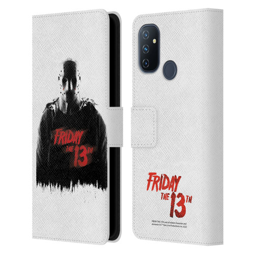 Friday the 13th 2009 Graphics Jason Voorhees Key Art Leather Book Wallet Case Cover For OnePlus Nord N100