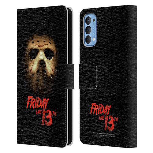 Friday the 13th 2009 Graphics Jason Voorhees Poster Leather Book Wallet Case Cover For OPPO Reno 4 5G