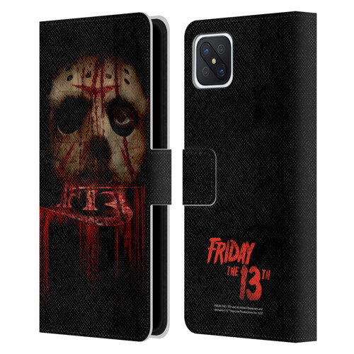Friday the 13th 2009 Graphics Jason Voorhees Leather Book Wallet Case Cover For OPPO Reno4 Z 5G