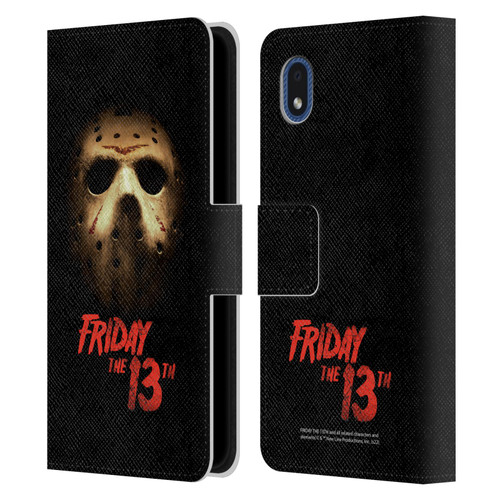 Friday the 13th 2009 Graphics Jason Voorhees Poster Leather Book Wallet Case Cover For Samsung Galaxy A01 Core (2020)