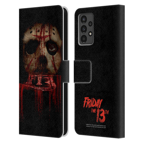 Friday the 13th 2009 Graphics Jason Voorhees Leather Book Wallet Case Cover For Samsung Galaxy A13 (2022)