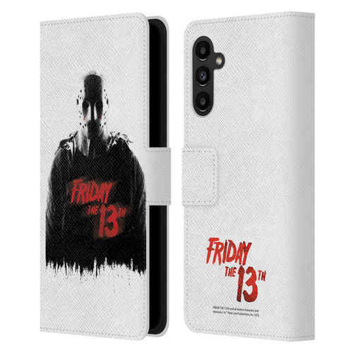 Friday the 13th 2009 Graphics Jason Voorhees Key Art Leather Book Wallet Case Cover For Samsung Galaxy A13 5G (2021)