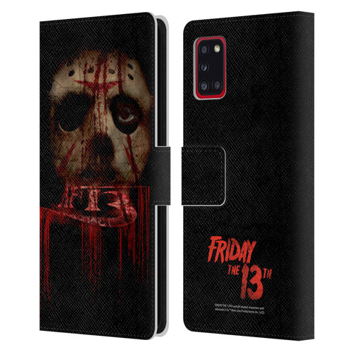 Friday the 13th 2009 Graphics Jason Voorhees Leather Book Wallet Case Cover For Samsung Galaxy A31 (2020)