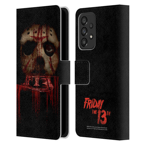 Friday the 13th 2009 Graphics Jason Voorhees Leather Book Wallet Case Cover For Samsung Galaxy A33 5G (2022)