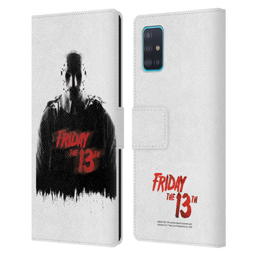 Friday the 13th 2009 Graphics Jason Voorhees Key Art Leather Book Wallet Case Cover For Samsung Galaxy A51 (2019)