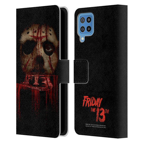 Friday the 13th 2009 Graphics Jason Voorhees Leather Book Wallet Case Cover For Samsung Galaxy F22 (2021)