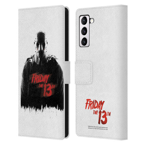 Friday the 13th 2009 Graphics Jason Voorhees Key Art Leather Book Wallet Case Cover For Samsung Galaxy S21+ 5G